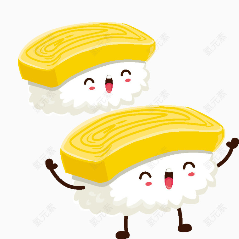 黄色面包  卡通面包  吉祥物