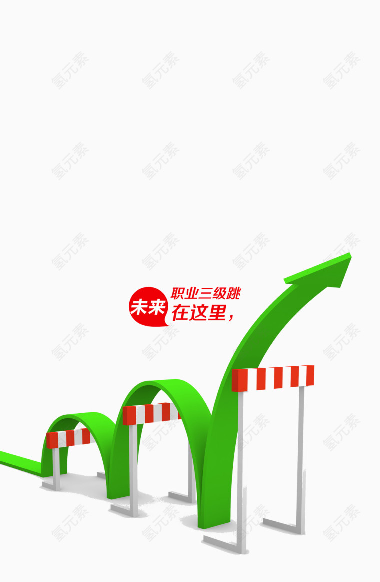 箭头与跨栏