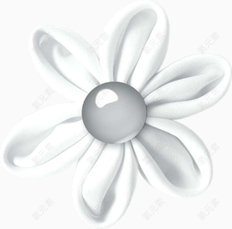 白色手工花朵