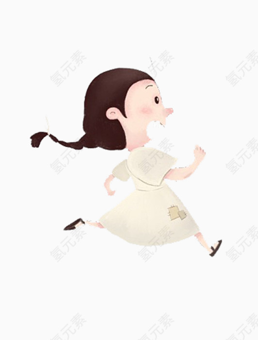 奔跑的小女孩
