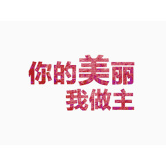 你的美丽我做主字体