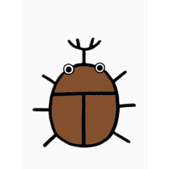 棕色的甲壳虫图片