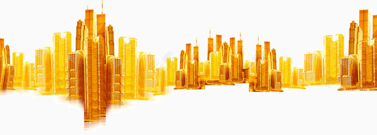 金色建筑模型