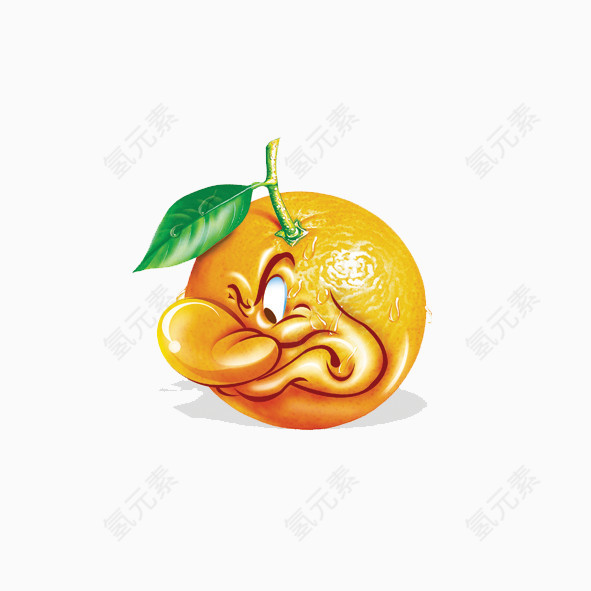 生气的橘子