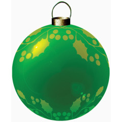 绿色圣诞彩球