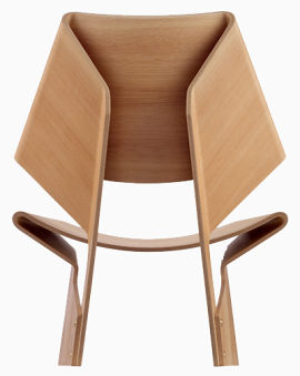 米色抽象形状椅子