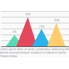 三角性信息图表矢量素材
