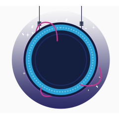 圆形标题装饰图案