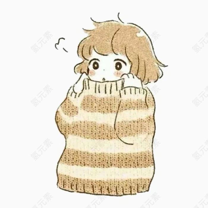 穿毛衣的女孩