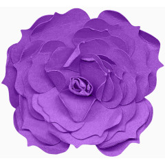 紫色纸团花朵
