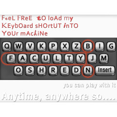 黑色键盘按键按钮