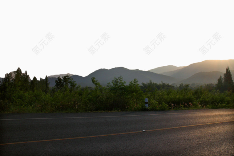 晨间水泥公路