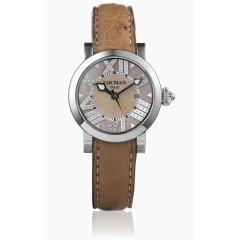 托斯卡纳系列棕色真皮手表