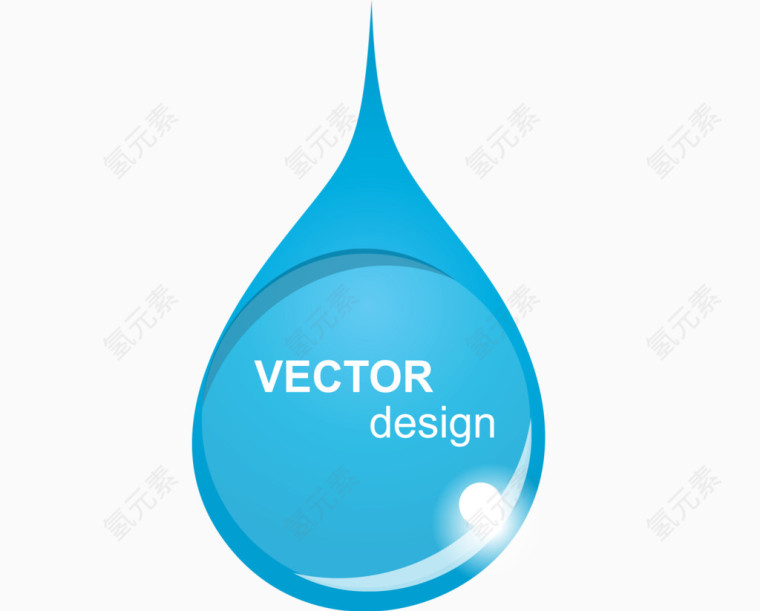 矢量立体水滴标题渐变对话框