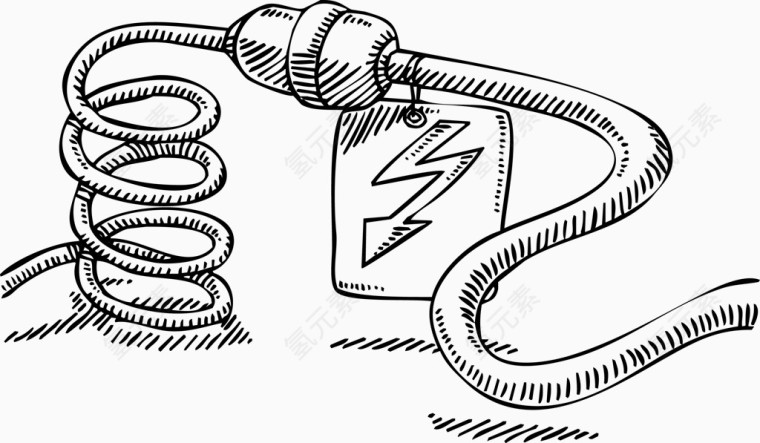 矢量电源触电标志