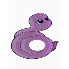 呆萌的紫蛇