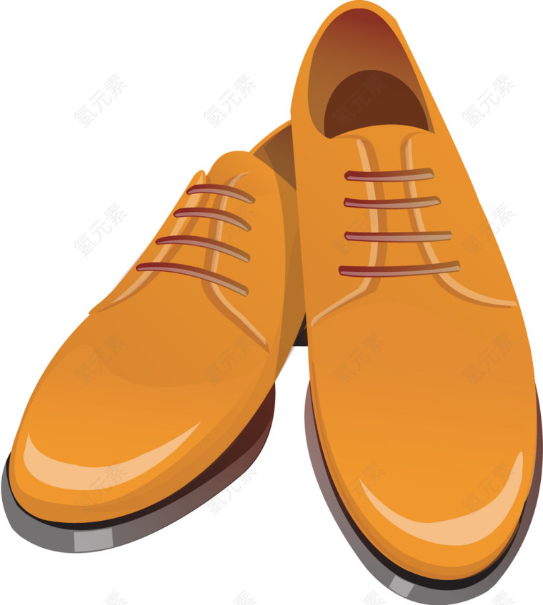 黄色男士皮鞋