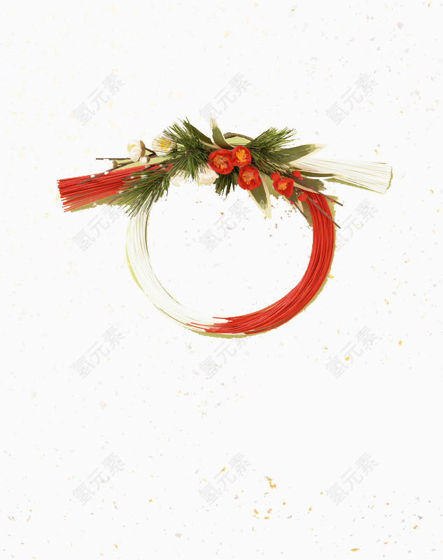 红白花环