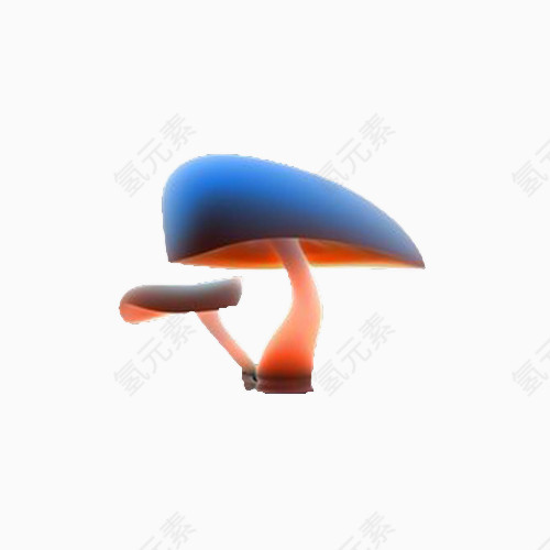 灯光下的蘑菇