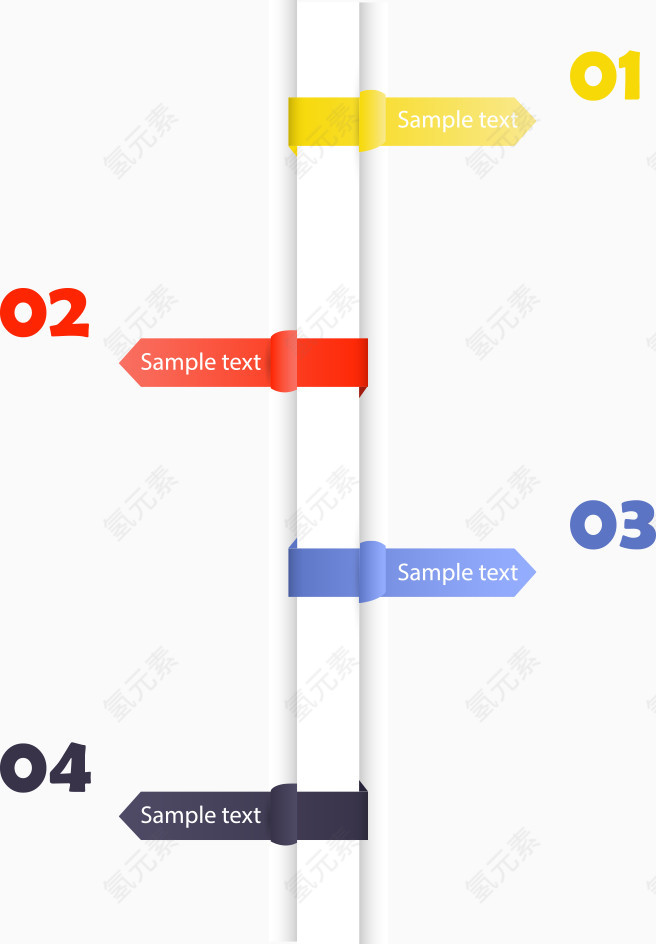 矢量彩色目录数字信息