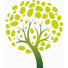 矢量绿色植物设计树木创意图标