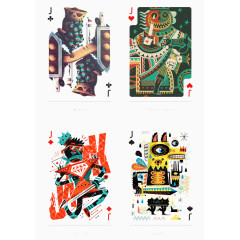 创意扑克牌J视觉设计