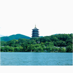 西湖雷峰塔风景图片