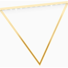 金色三角形相框