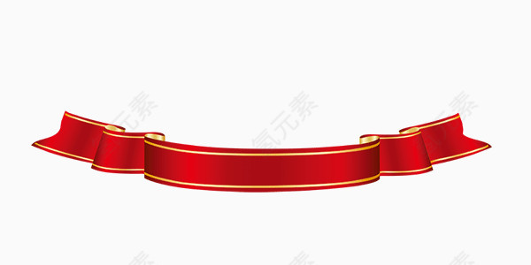 红色丝带横幅