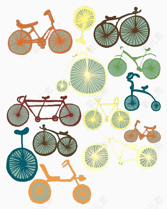 多彩自行车