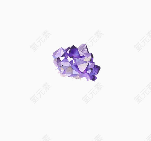 紫色钻石堆
