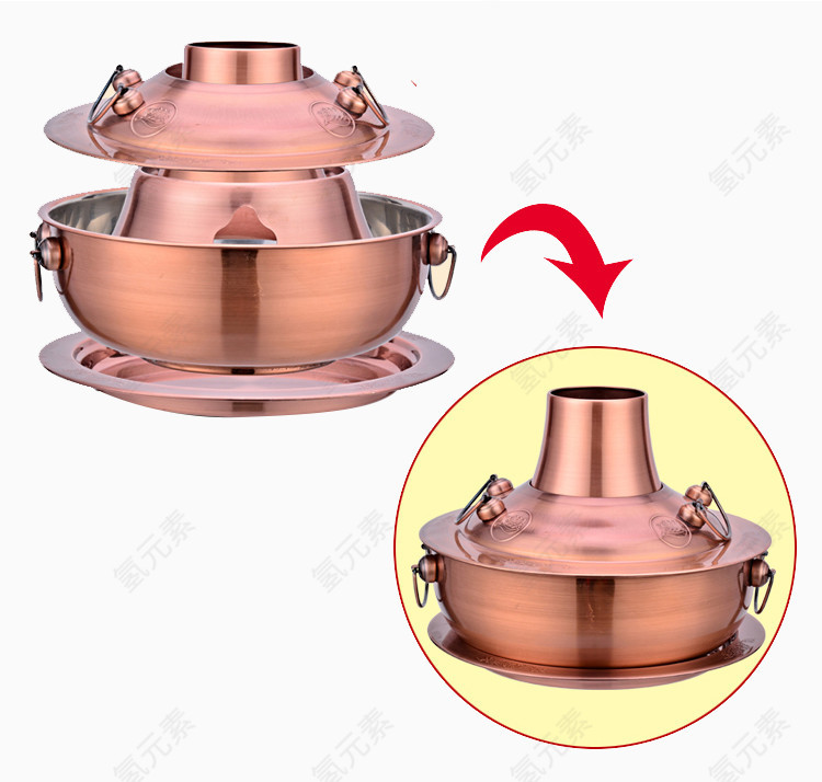 方便收纳老火锅