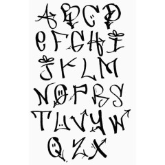 复古英文字母
