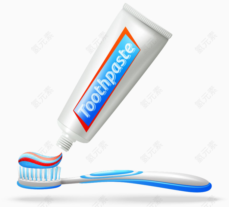 矢量牙膏牙刷矢量素材