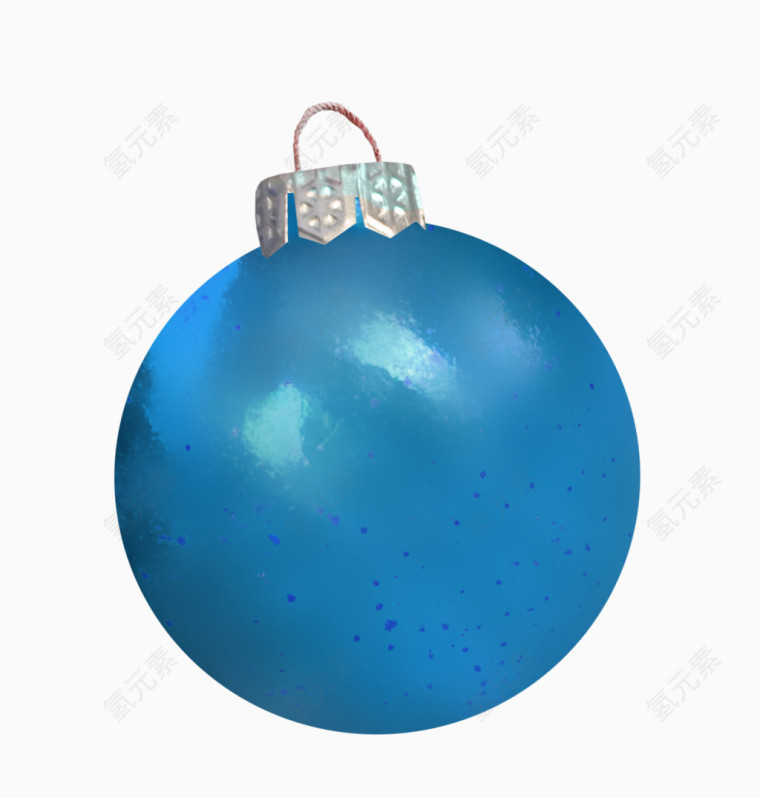 蓝色圣诞彩球
