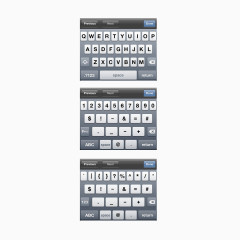 苹果手机键盘PSD素材