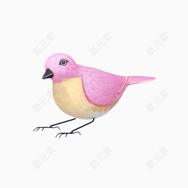 粉色小鸟