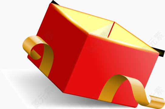 红色正方形盒子