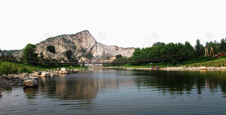 门头沟京西十八潭风景图