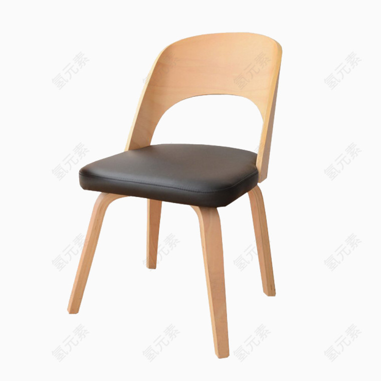 现代简约皮坐垫椅子