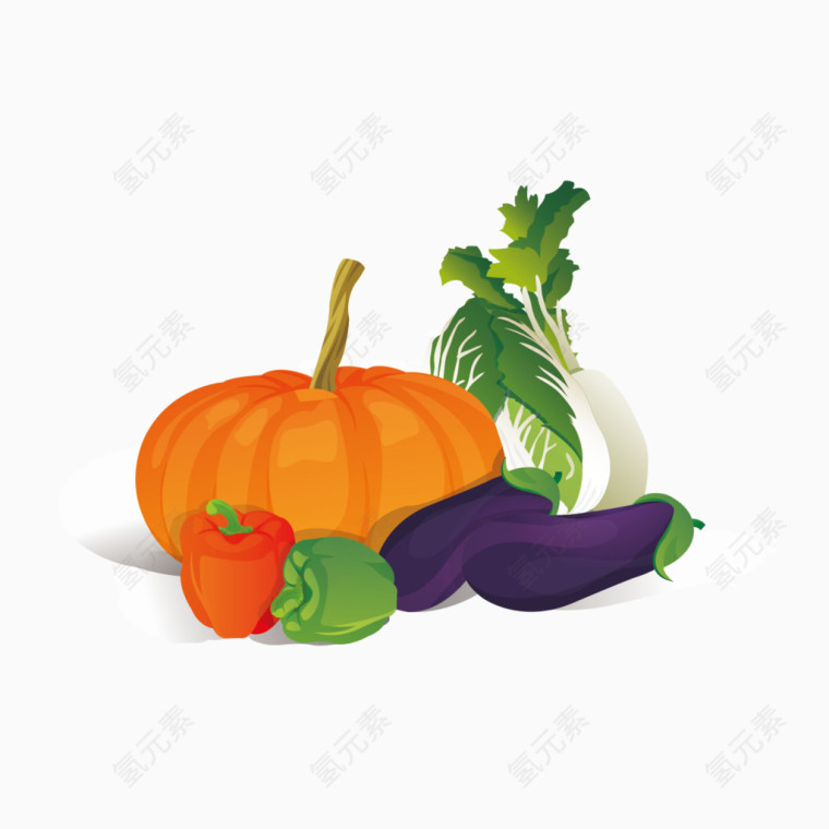 矢量蔬菜图案