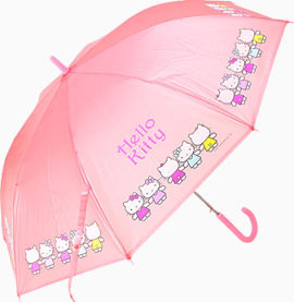 粉红色的雨伞