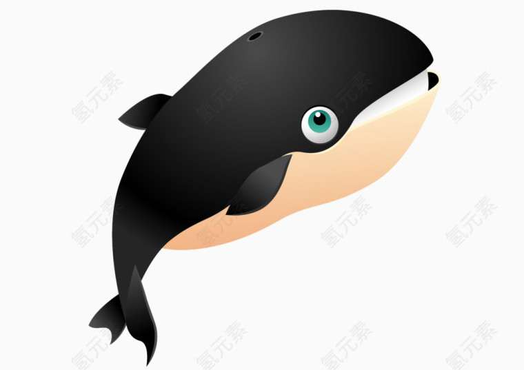 鲸鱼矢量图案