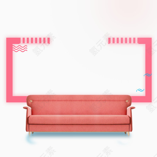 沙发背景框