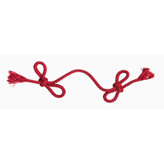 红色打结的绳子