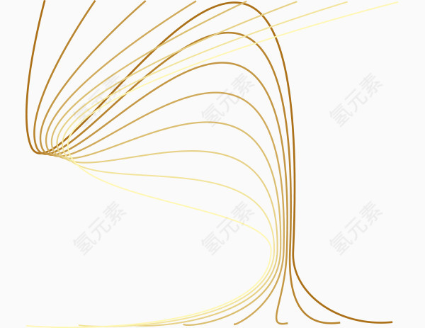 矢量金色螺纹儿