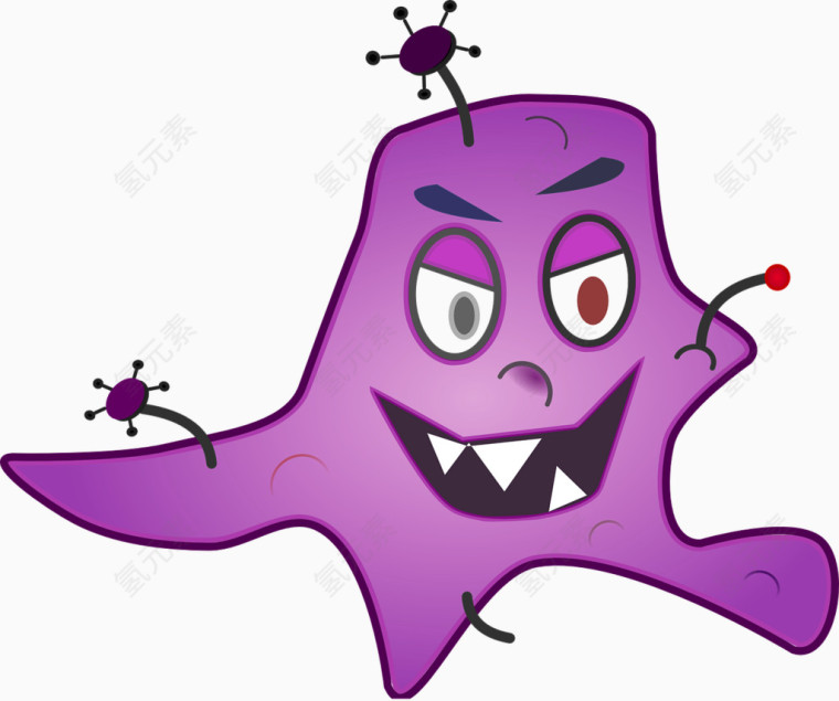紫色的病菌