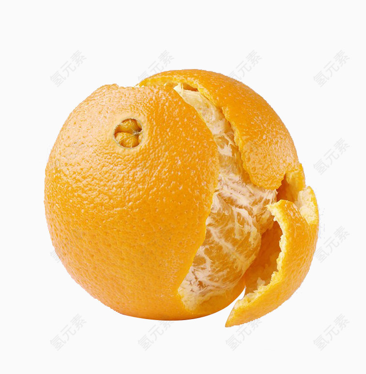 剥开的橙子