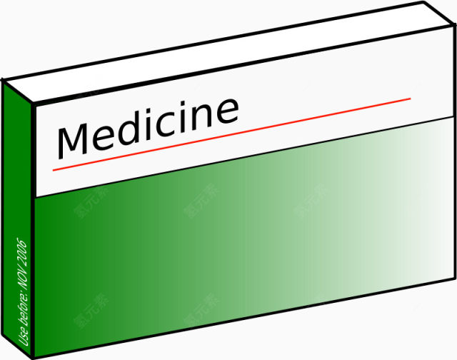 绿色的卡通药盒下载