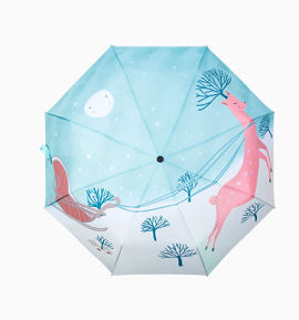 青蓝雨伞